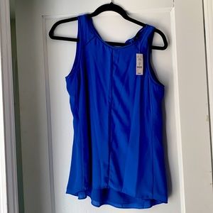 Blue sleeveless top
